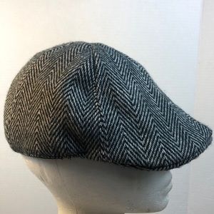 D&Y Newsboy Herringbone Tweed Cap